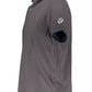 Elegant Gray Short-Sleeved Polo Shirt