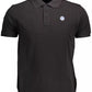 Elegant Short-Sleeved Black Polo Shirt