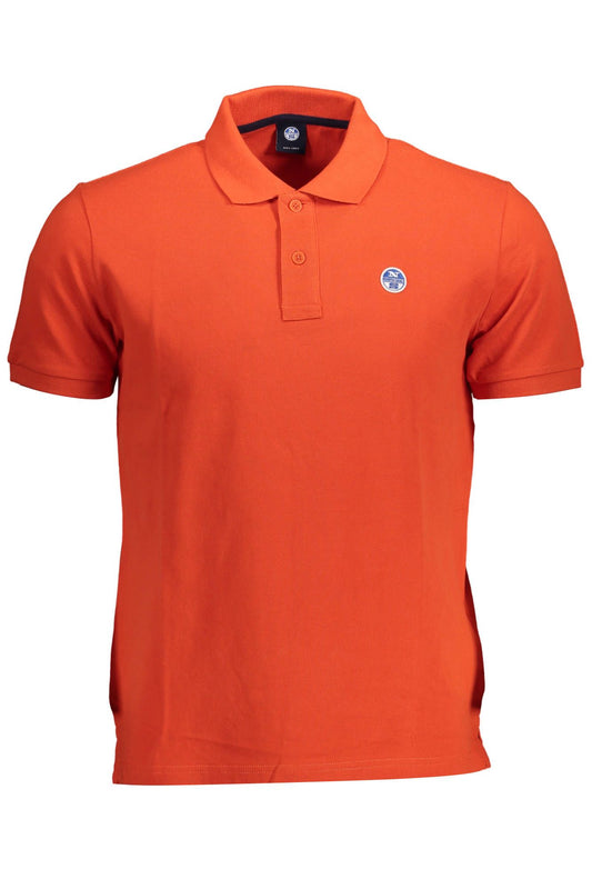 Chic Red Short-Sleeved Polo for Men