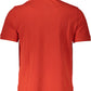 Chic Red Cotton Polo with Logo Embellishment