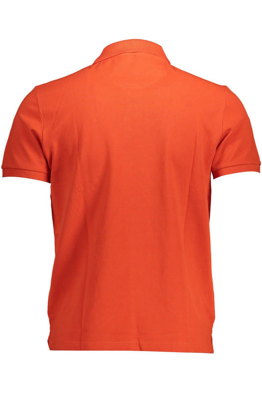 Chic Red Short-Sleeved Polo for Men