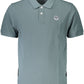 Chic Green Cotton Polo Shirt with Logo Detail