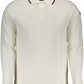 Elegant White Cotton Polo with Contrast Detail