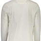 Sleek White Long Sleeve Polo with Contrasting Details