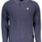 Elegant Long-Sleeved Polo with Contrasting Accents