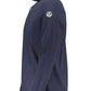 Elegant Long-Sleeved Blue Polo with Contrast Details