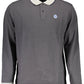 Elegant Long-Sleeved Gray Polo Shirt