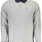 Elegant Long-Sleeved Contrasting Polo Shirt