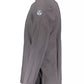 Chic Gray Long-Sleeved Polo with Contrasting Details