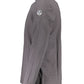 Elegant Grey Long-Sleeved Polo with Contrast Details