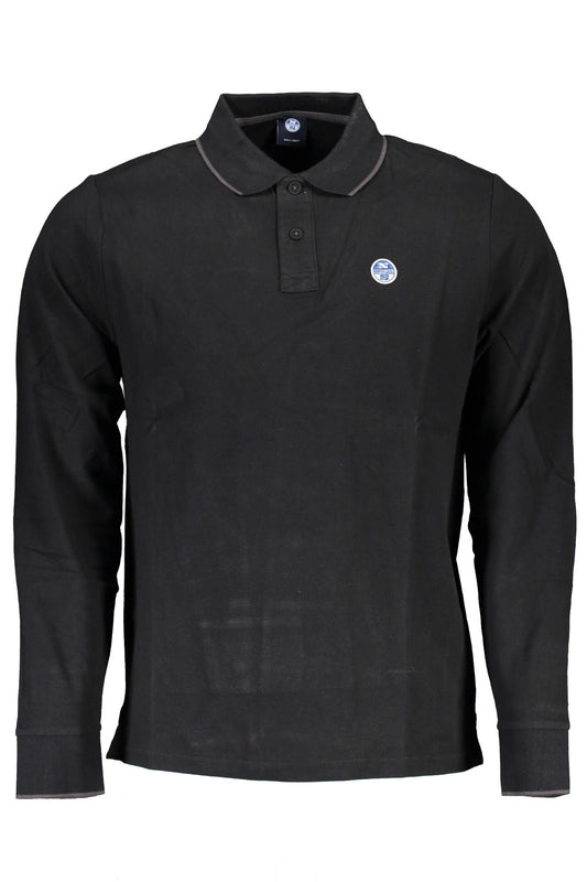 Elegant Long-Sleeved Contrast Polo