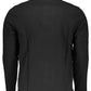 Sleek Long-Sleeve Polo with Contrasting Accents