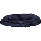 Elegant Blue Scarf with Distinctive Logo Detail