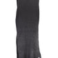Elegant Black Mixed Material Scarf