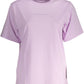 Chic Pink Organic Cotton Tee with Logo Print