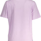 Chic Pink Organic Cotton Tee with Logo Print