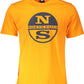 Vibrant Orange Round Neck Cotton Tee