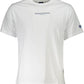 Organic White Comfort Tee with Logo Print