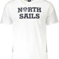 Elegant White Round Neck Tee with Print