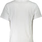 Organic White Comfort Tee with Logo Print