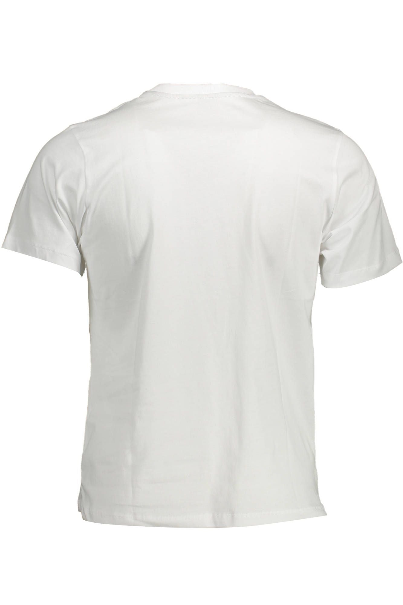 Elegant White Printed Round Neck Tee