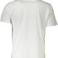 Crisp White Cotton Tee with Signature Print
