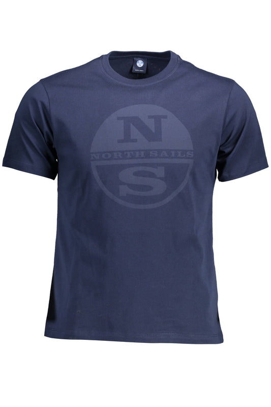 Chic Blue Nautical Print Tee for Men