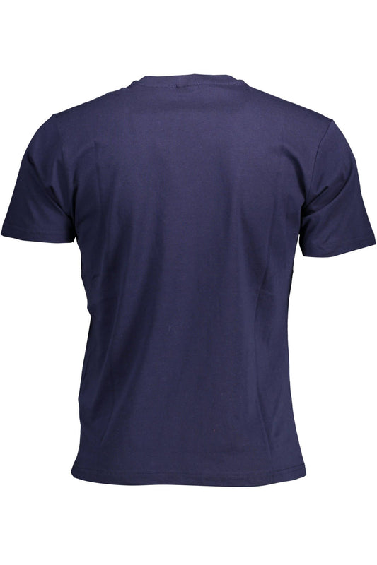 Crew Neck Graphic Tee in Blue