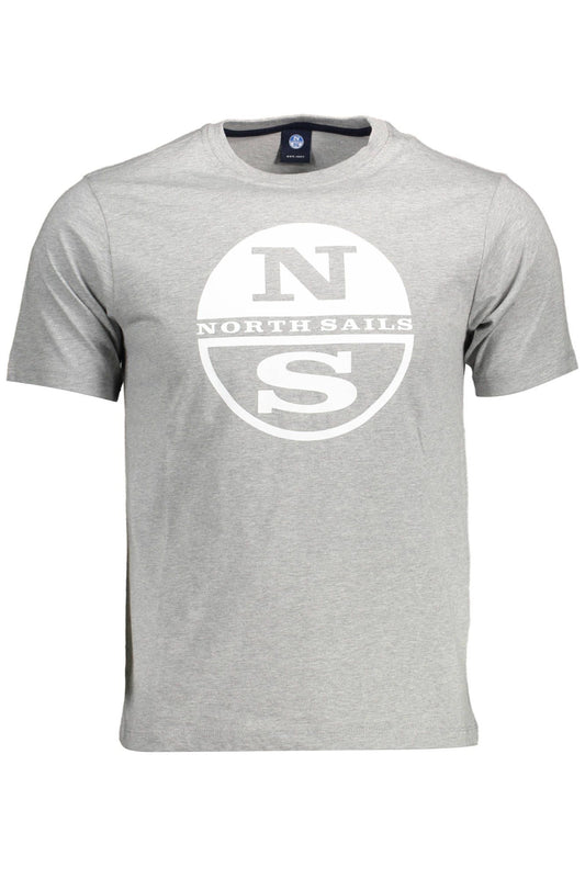 Elevated Casual Gray Cotton T-Shirt