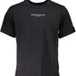 Organic Comfort Fit Black Tee with Logo