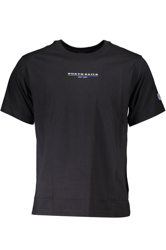 Organic Comfort Fit Black Tee with Logo