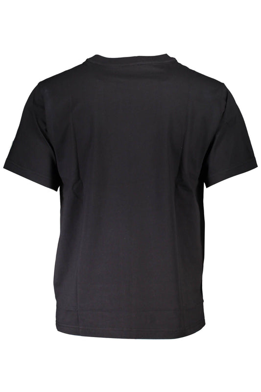 Organic Comfort Fit Black Tee with Logo