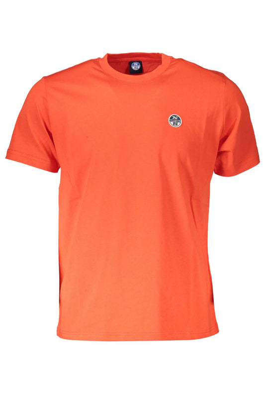 Chic Red Cotton Tee with Iconic Logo