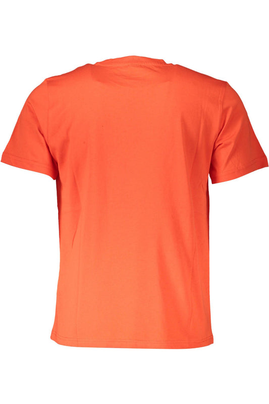 Chic Red Cotton Tee with Iconic Logo