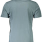 Green Cotton Logo Tee with Stylish Print