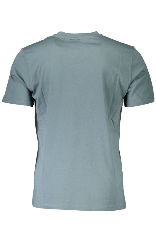 Green Cotton Logo Tee with Stylish Print