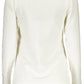 Elegant White Long Sleeve Round Neck Tee