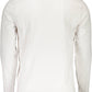 Sleek White Cotton T-Shirt with Stylish Print