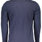 Chic Blue Contrast Detail Long Sleeve Tee