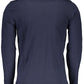 Blue Long Sleeve Tee with Signature Print