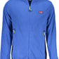Blue Poly Sweater with Trendy Applications