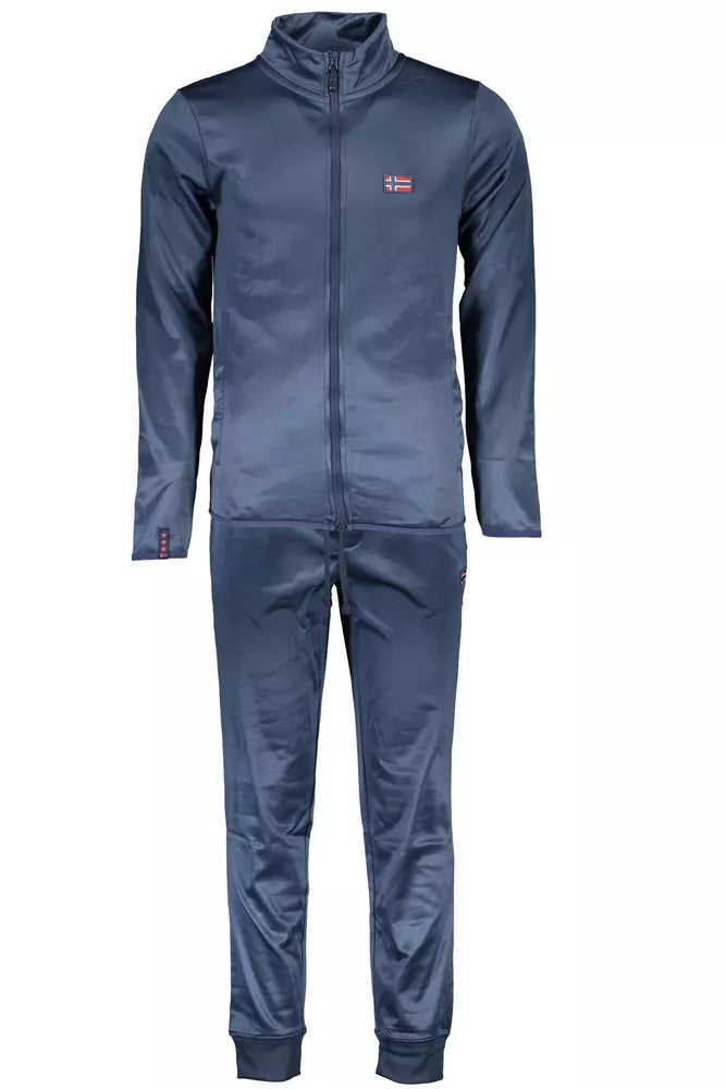 Chic Blue Tracksuit Set