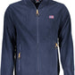Sleek Blue Long-Sleeved Zip Sweatshirt