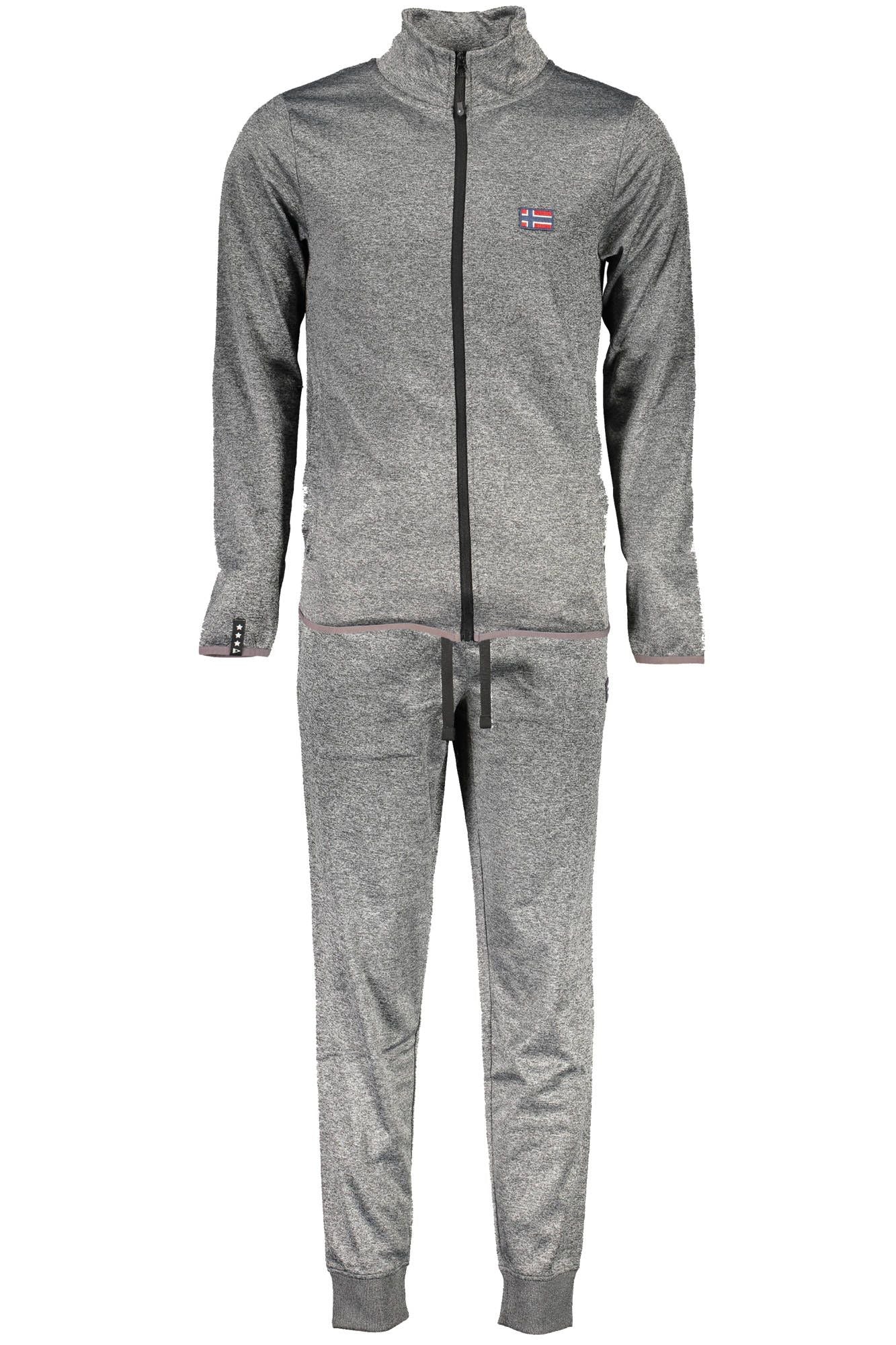 Chic Gray Sweat Suit Ensemble