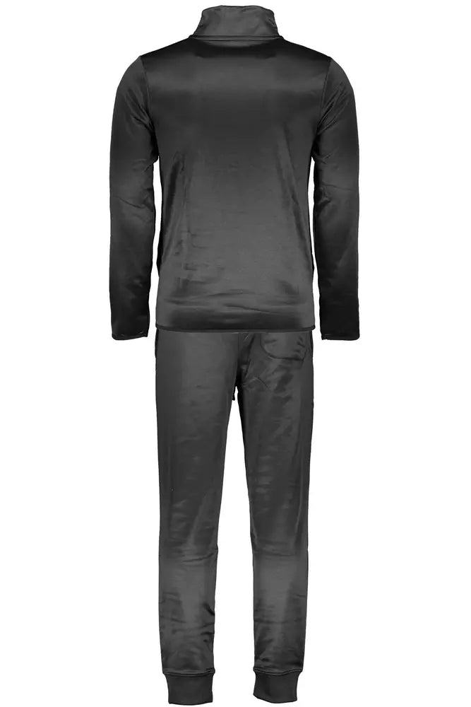 Sleek Black Tracksuit with Logo Detailing