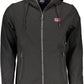 Sleek Soft Shell Hooded Jacket in Black