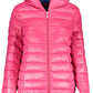 Chic Pink Hooded Long-Sleeve Jacket