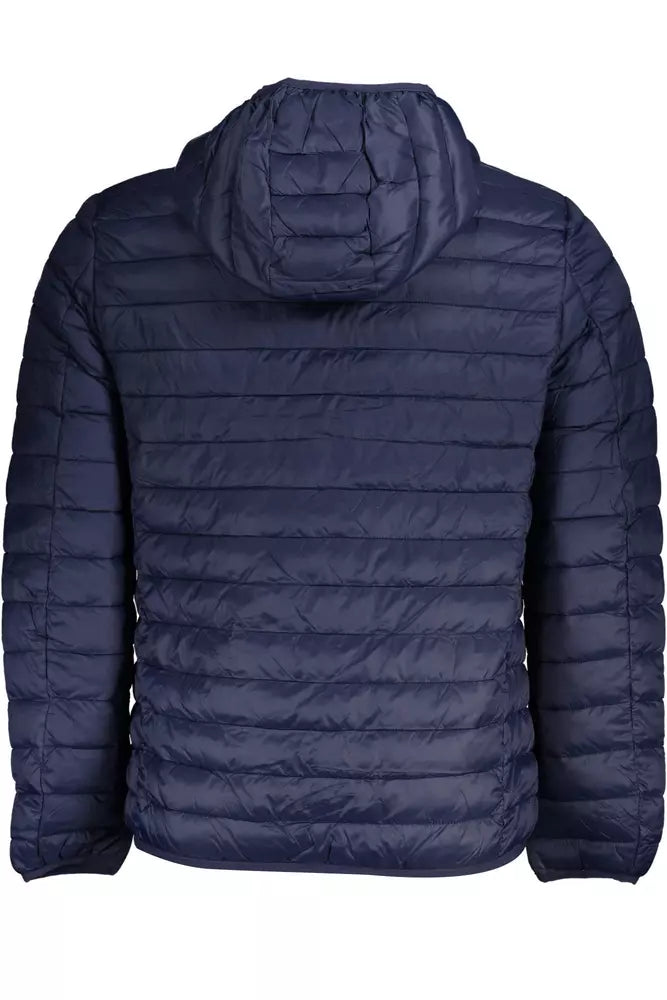 Stylish Blue Hooded Jacket for the Modern Man