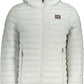 Sleek Gray Polyamide Hooded Jacket