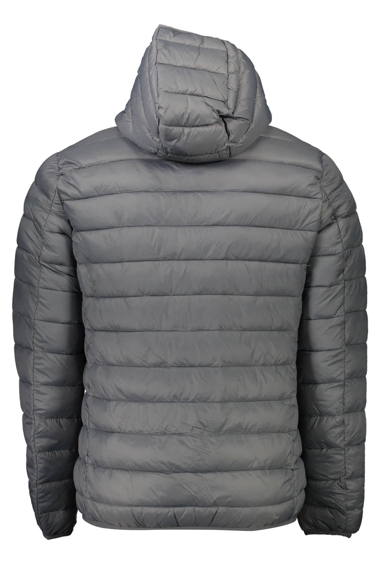 Elegant Gray Hooded Jacket for Men